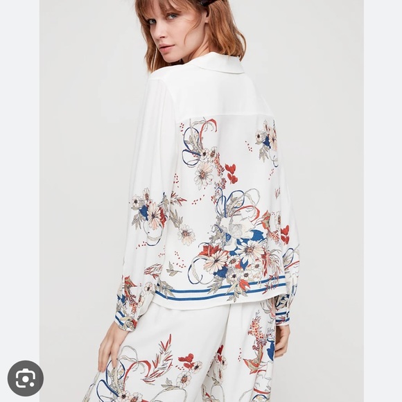 Aritzia Little Moon Floral Abelia Shirt and Pant Set - Picture 15 of 16